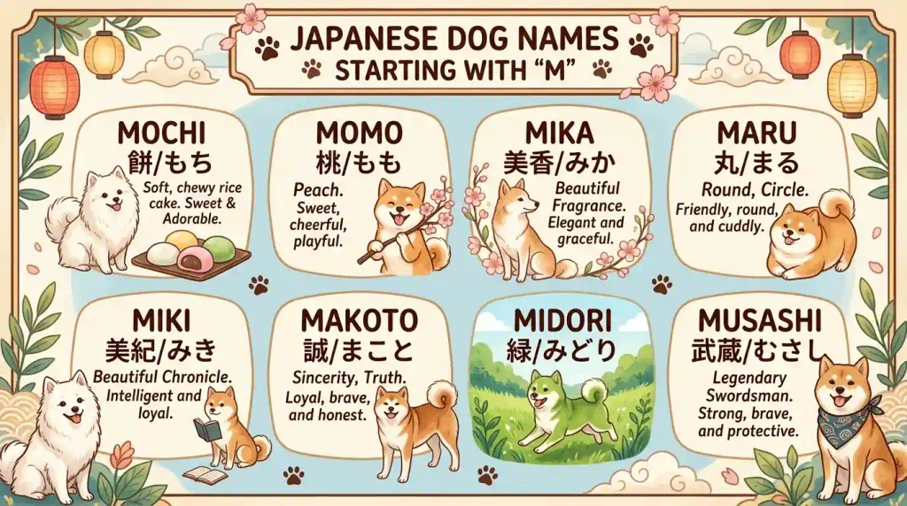 Japanese-Dog-Names-That-Start-With-M