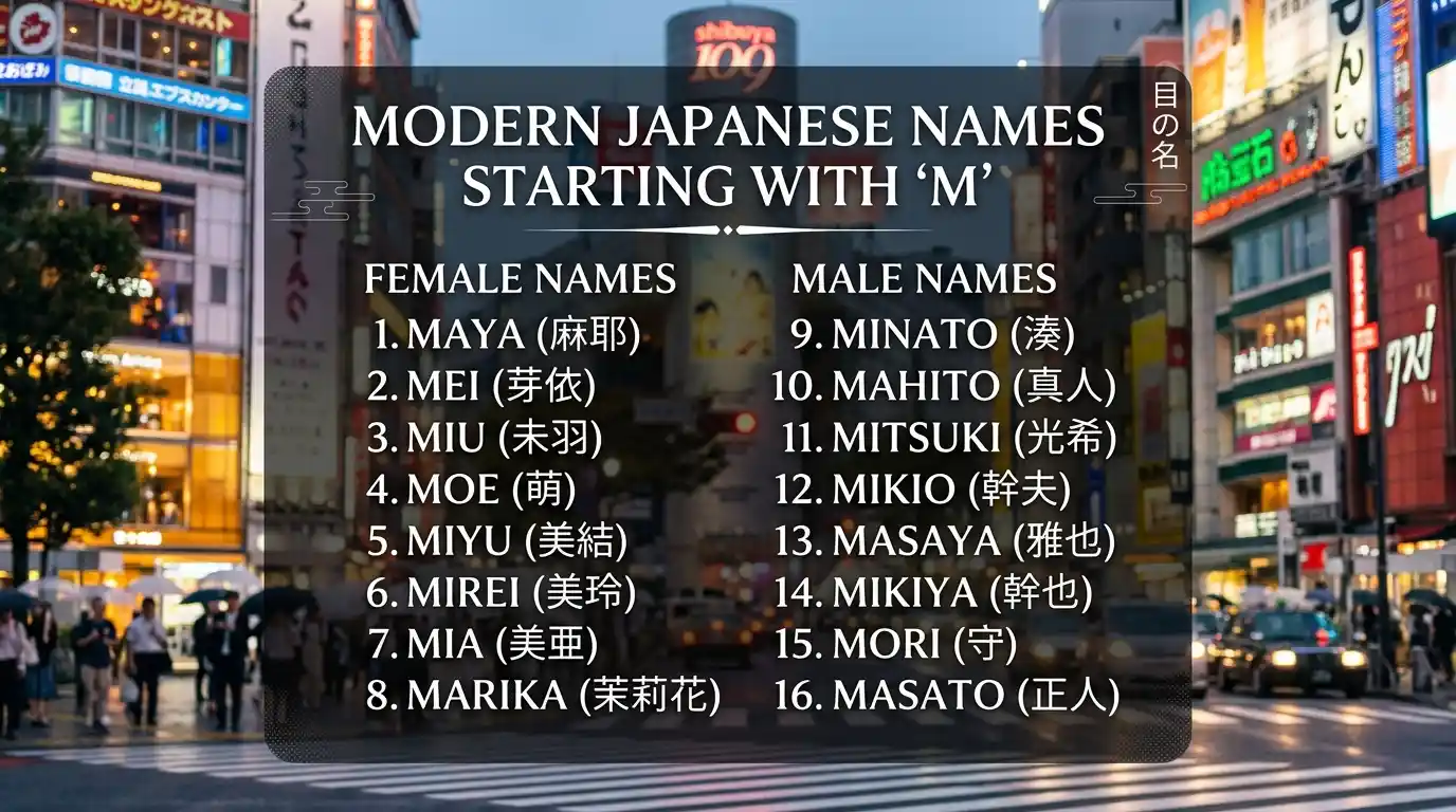 Modern-Japanese-Names-That-Start-With-M
